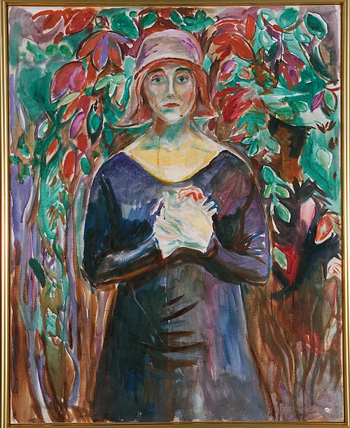 Modèle au jardin, 1930, Edvard Munch