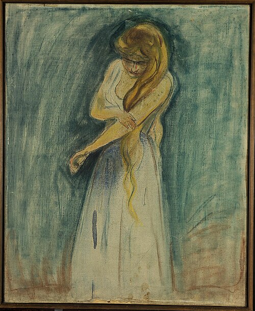 Modèle se grattant le bras, 1891, Edvard Munch