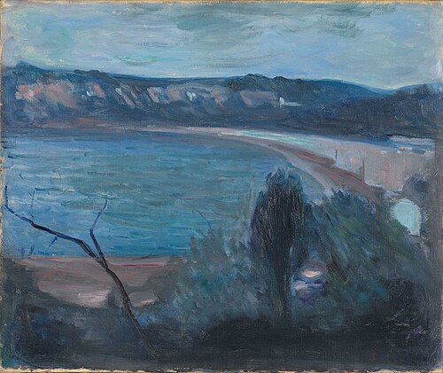 Clair de lune près de la Méditerranée, 1891, Edvard Munch