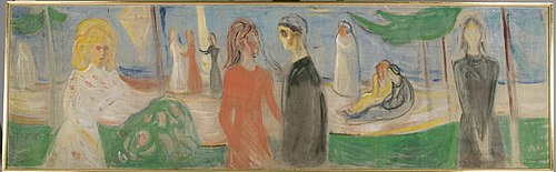 Clair de lune sur la plage, 1906, Edvard Munch