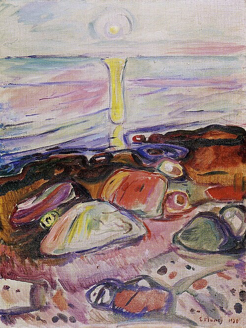 Clair de lune sur le fjord, 1920, Edvard Munch
