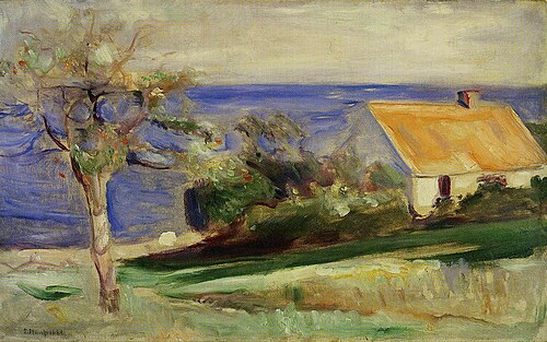 maison de Morten Damme près d'Åsgardstrand, 1889, Edvard Munch