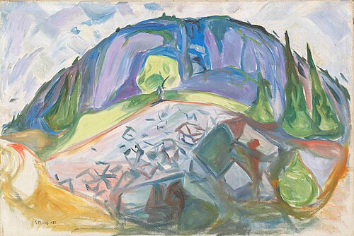 Montagnes, 1925, Edvard Munch