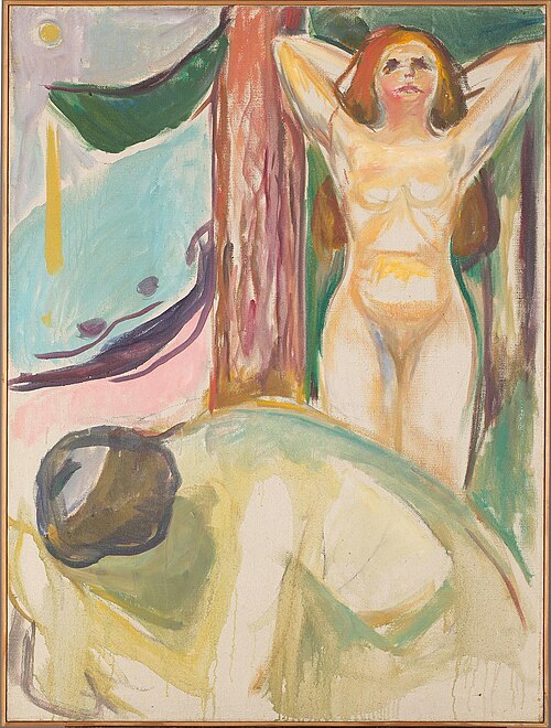 Couple nu sur la plage, 1921, Edvard Munch