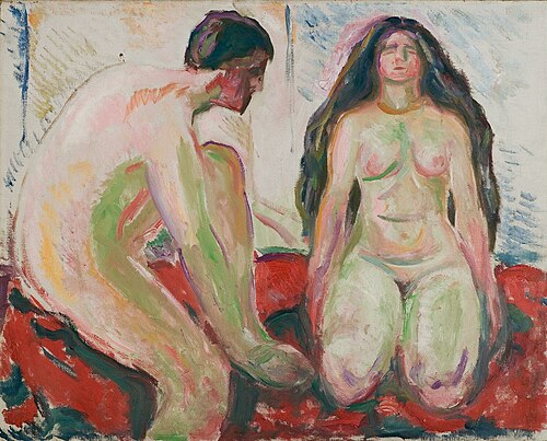 Homme et Femme nus, 1913, Edvard Munch