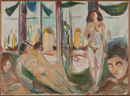 Femmes nues près de la mer, 1925, Edvard Munch