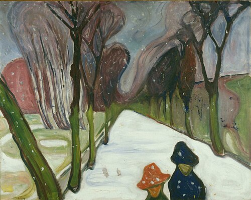 Nouvelle Neige sur l'avenue, 1906, Edvard Munch