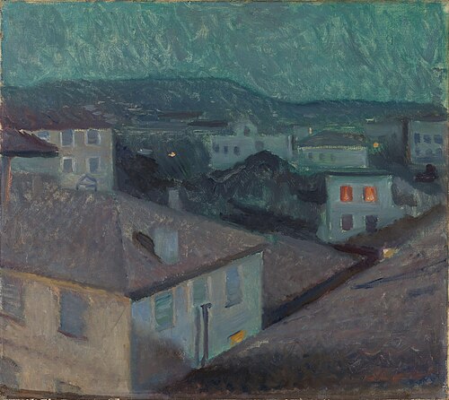 Nuit à Nice, 1891, Edvard Munch