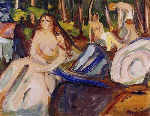 Nu en forêt, 1917, Edvard Munch