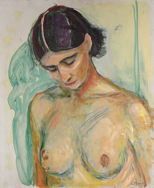 Nu à la tête penchée, 1925, Edvard Munch
