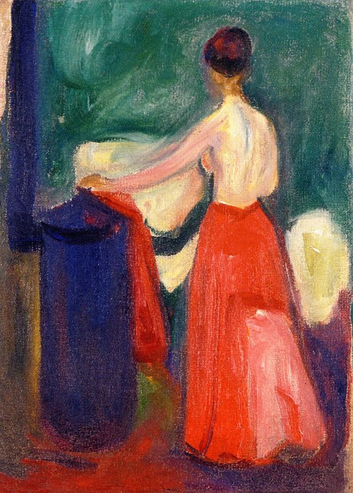 Nu à la jupe rouge, 1902, Edvard Munch