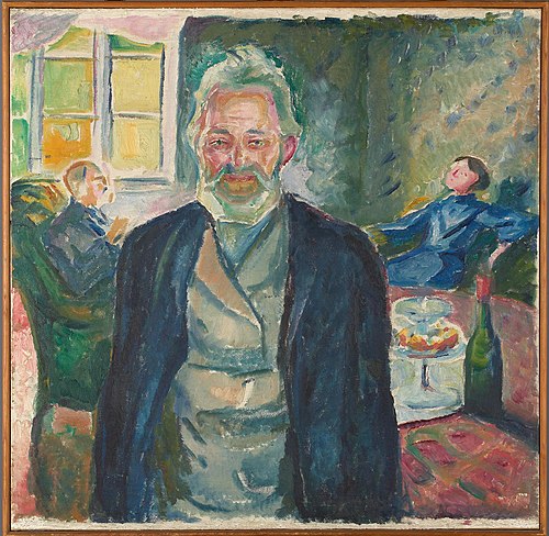 Vieil Homme en intérieur, 1912, Edvard Munch