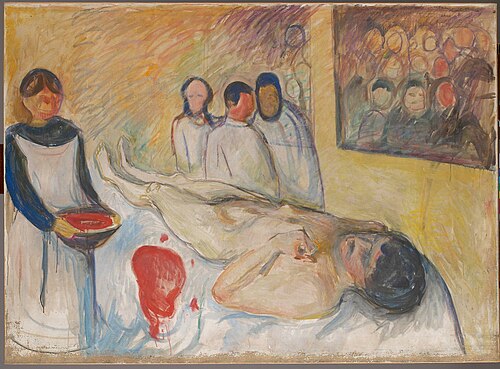 Sur la table d'opération, 1902, Edvard Munch