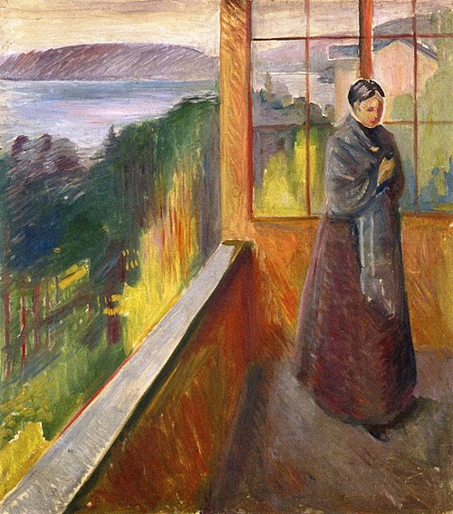 Dans la véranda, 1892, Edvard Munch