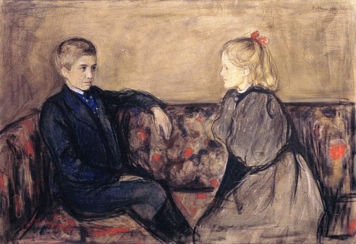 Oscar et Ingeborg Heiberg, 1895, Edvard Munch