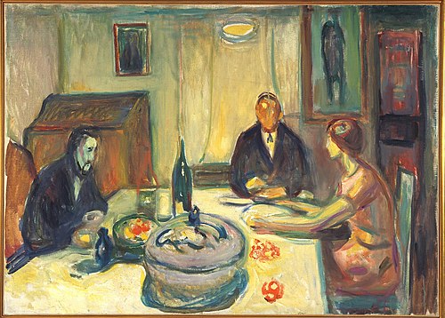 Bohémiens d'Oslo, 1925, Edvard Munch