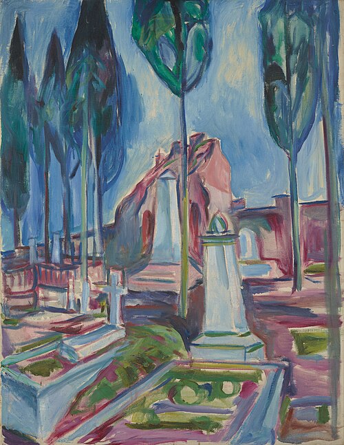 tombe de P.A. Munch à Rome, 1927, Edvard Munch