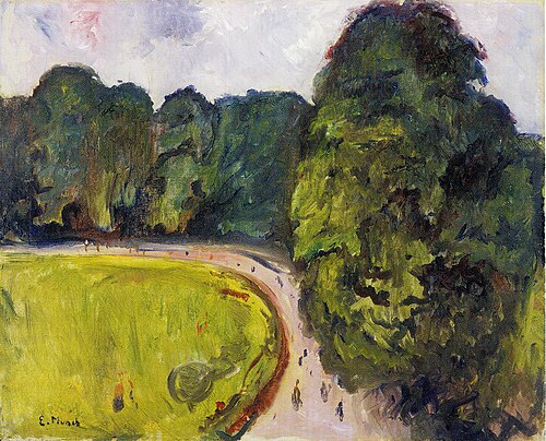 parc à Kösen, 1906, Edvard Munch
