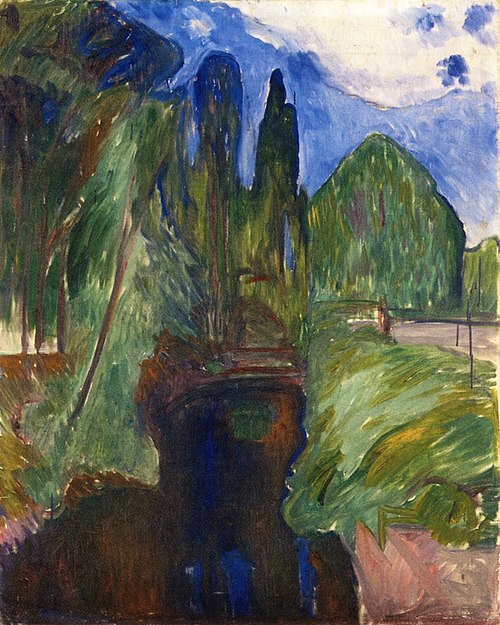 Paysage de parc, 1906, Edvard Munch