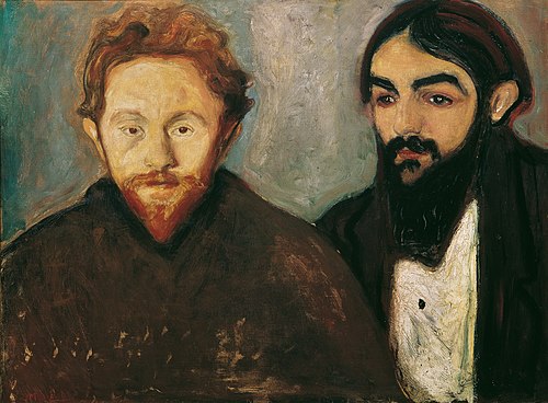 Paul Herrmann and Paul Contard, 1897, Edvard Munch