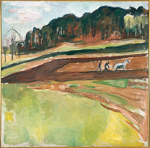 champ labouré, 1916, Edvard Munch