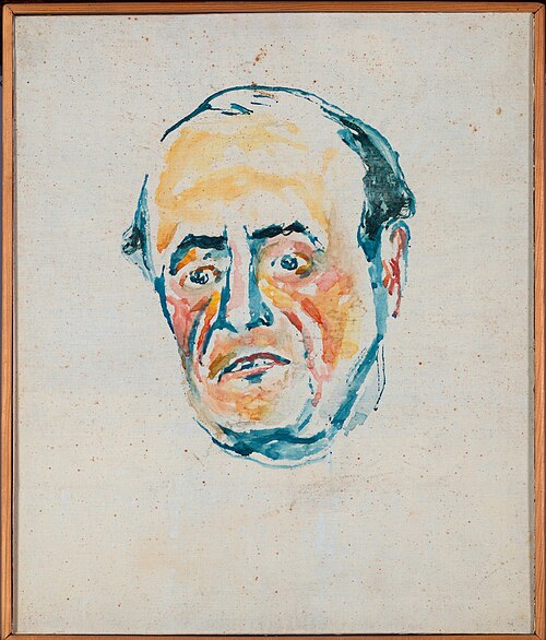 Portrait d'un homme, 1943, Edvard Munch
