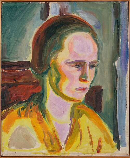 Portrait d'un modèle féminin, 1928, Edvard Munch