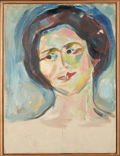Portrait d'un modèle, 1922, Edvard Munch