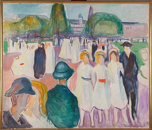Promenade au printemps, 1917, Edvard Munch
