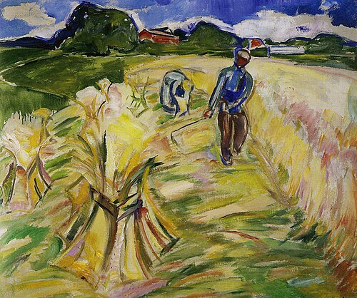 Moisson du maïs, 1917, Edvard Munch