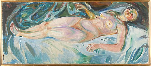 Nu couché : nuit, 1922, Edvard Munch