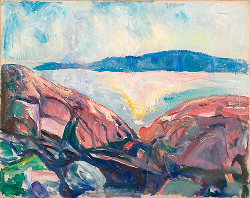 Rochers rouges, 1915, Edvard Munch
