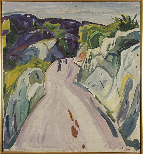 Route près de Kragerø, 1910, Edvard Munch