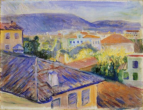Toits de Nice, 1891, Edvard Munch