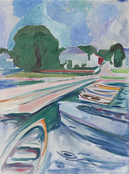 Barques à Åsgårdstrand, 1932, Edvard Munch