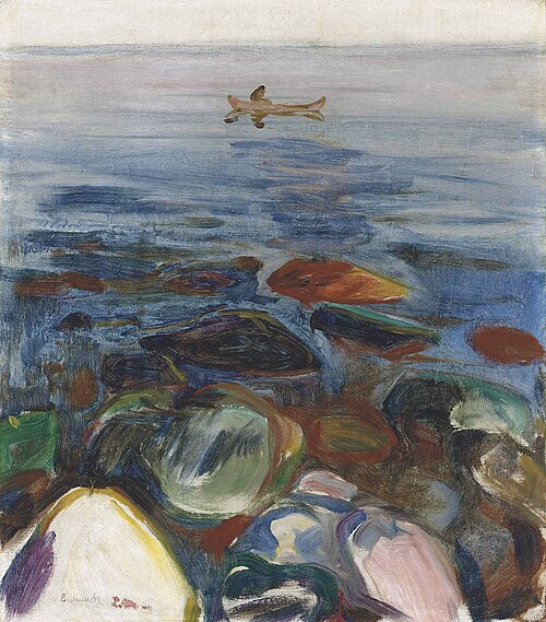 Barque sur la mer, 1904, Edvard Munch