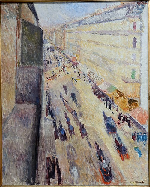 rue de Rivoli, 1891, Edvard Munch