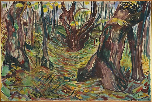 Troncs rugueux, 2000, Edvard Munch