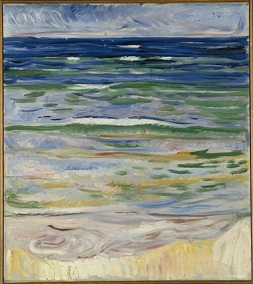 Paysage côtier de Warnemünde, 1908, Edvard Munch