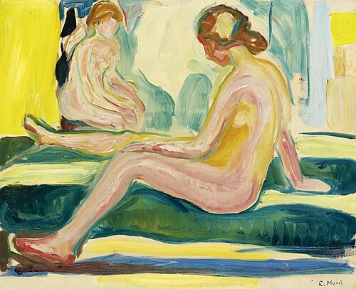 Nus féminins assis, 1917, Edvard Munch