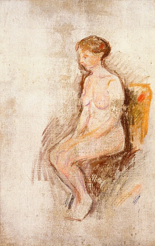 Nu assis, 1902, Edvard Munch