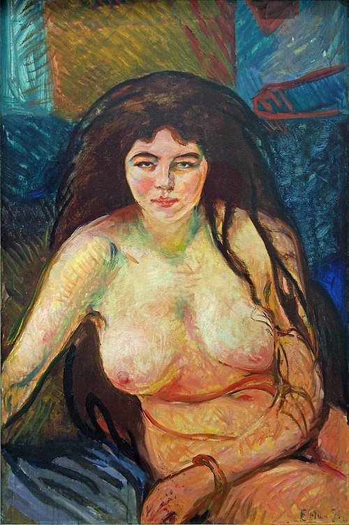 Nu assis, 1902, Edvard Munch