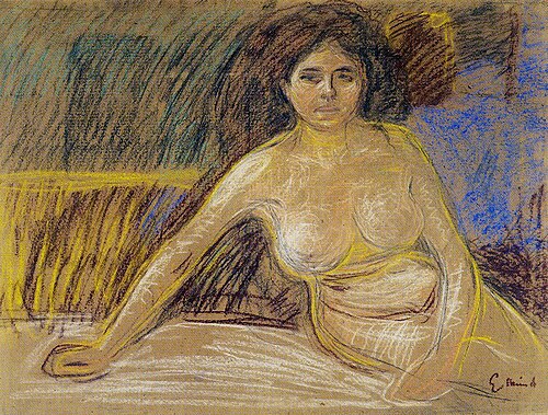 Nu assis, 1902, Edvard Munch