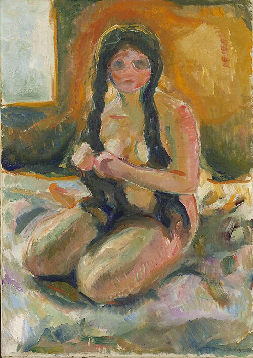 Nu assis, 1913, Edvard Munch