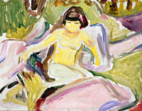 Nu assis dans les bois, 1920, Edvard Munch