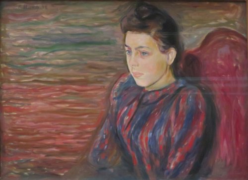 Jeune Femme assise, 1892, Edvard Munch