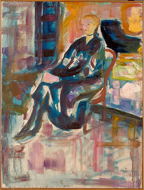 Jeune Femme assise, 1916, Edvard Munch