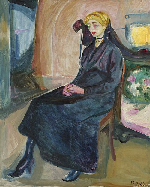 Jeune Femme assise, 1916, Edvard Munch