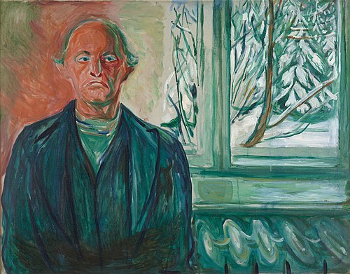 Autoportrait près de la fenêtre, 1940, Edvard Munch