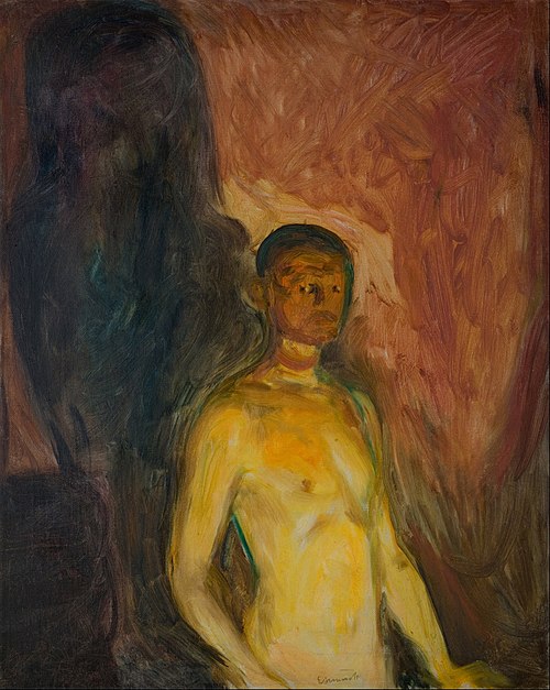 Autoportrait en enfer, 1903, Edvard Munch